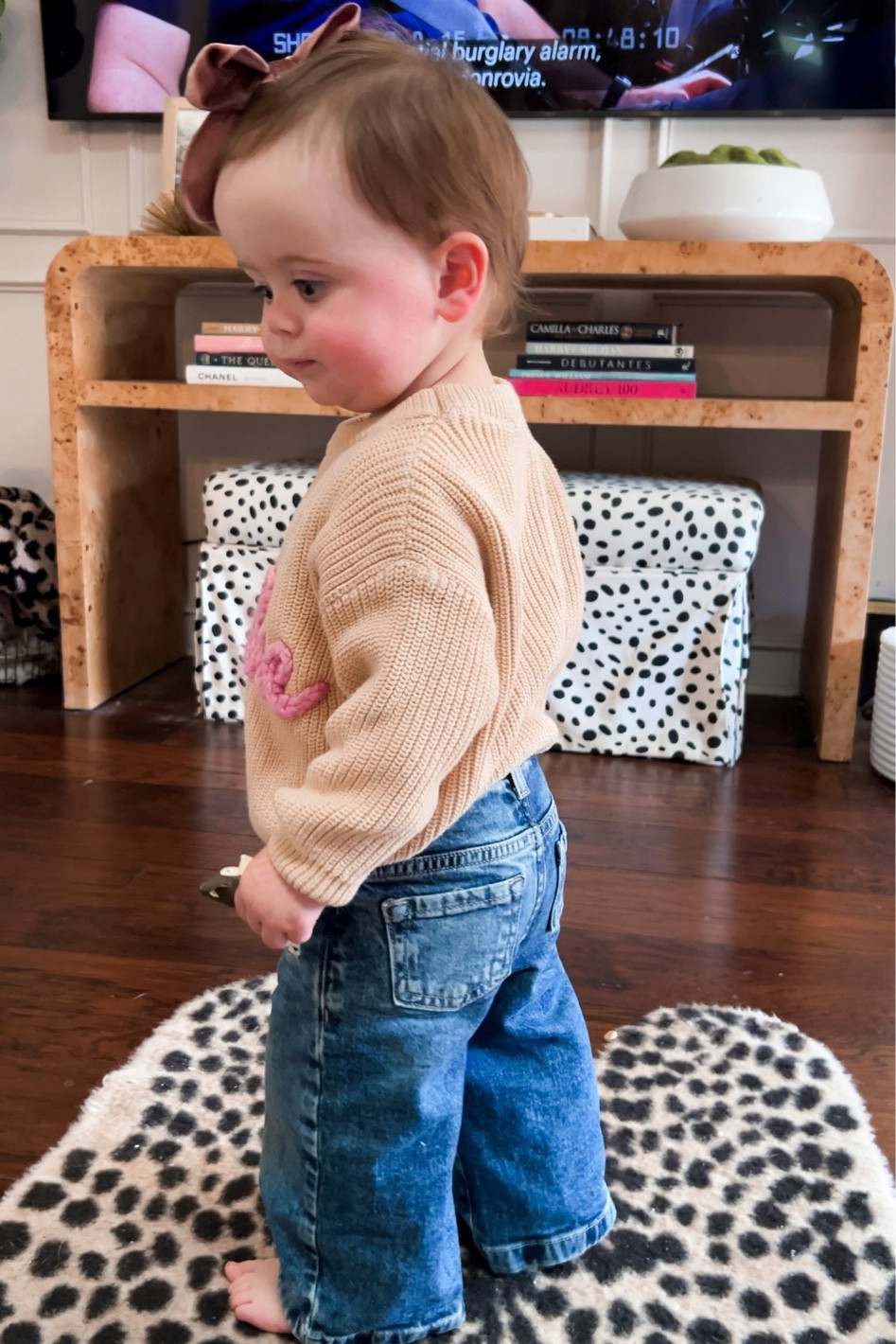 Toddler baby girl wide leg jeans name sweater winter valentines velvet bows Amazon target

#LTKKids #LTKStyleTip #LTKFamily