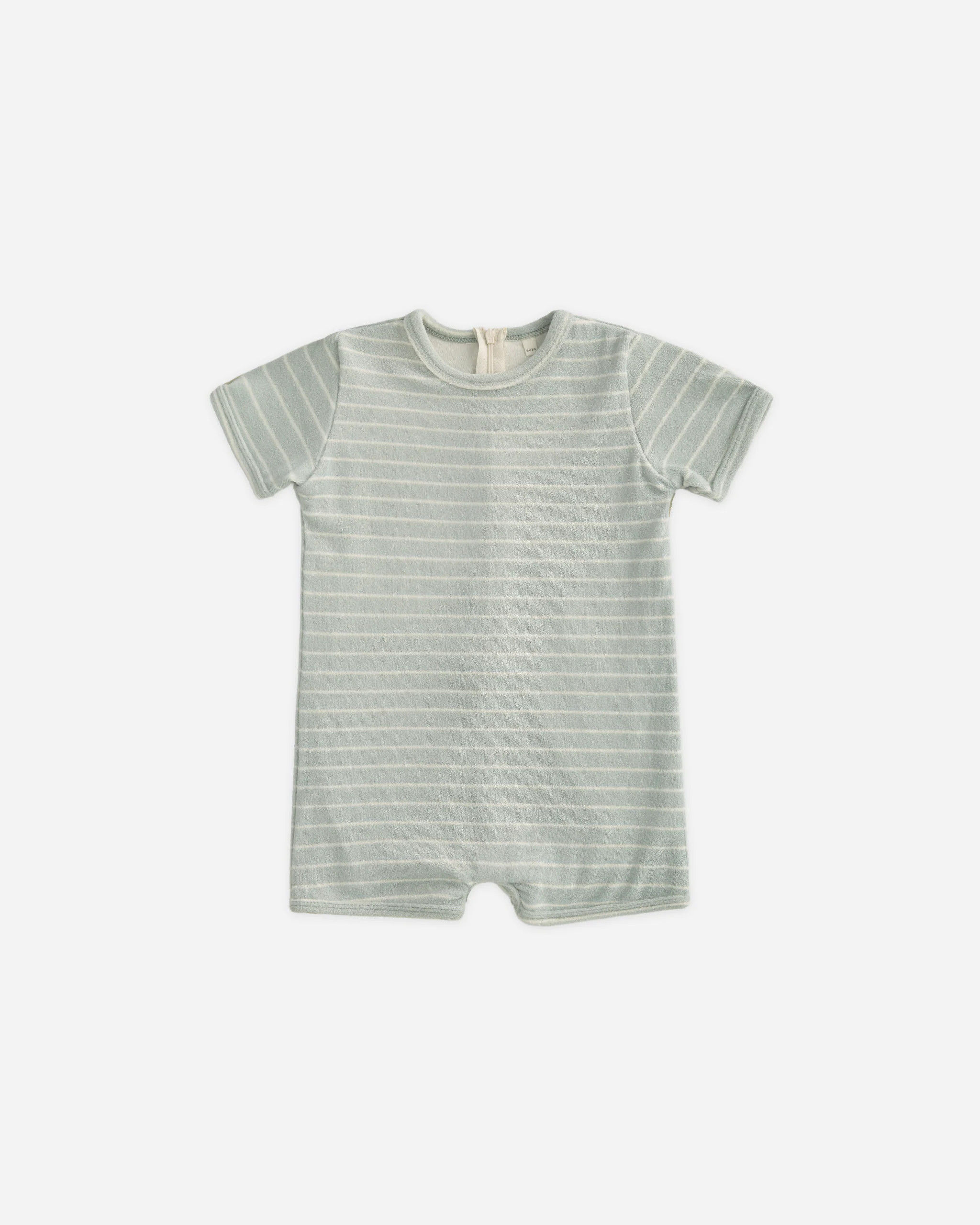 Shorty One-Piece Seafoam Stripe | Rylee + Cru