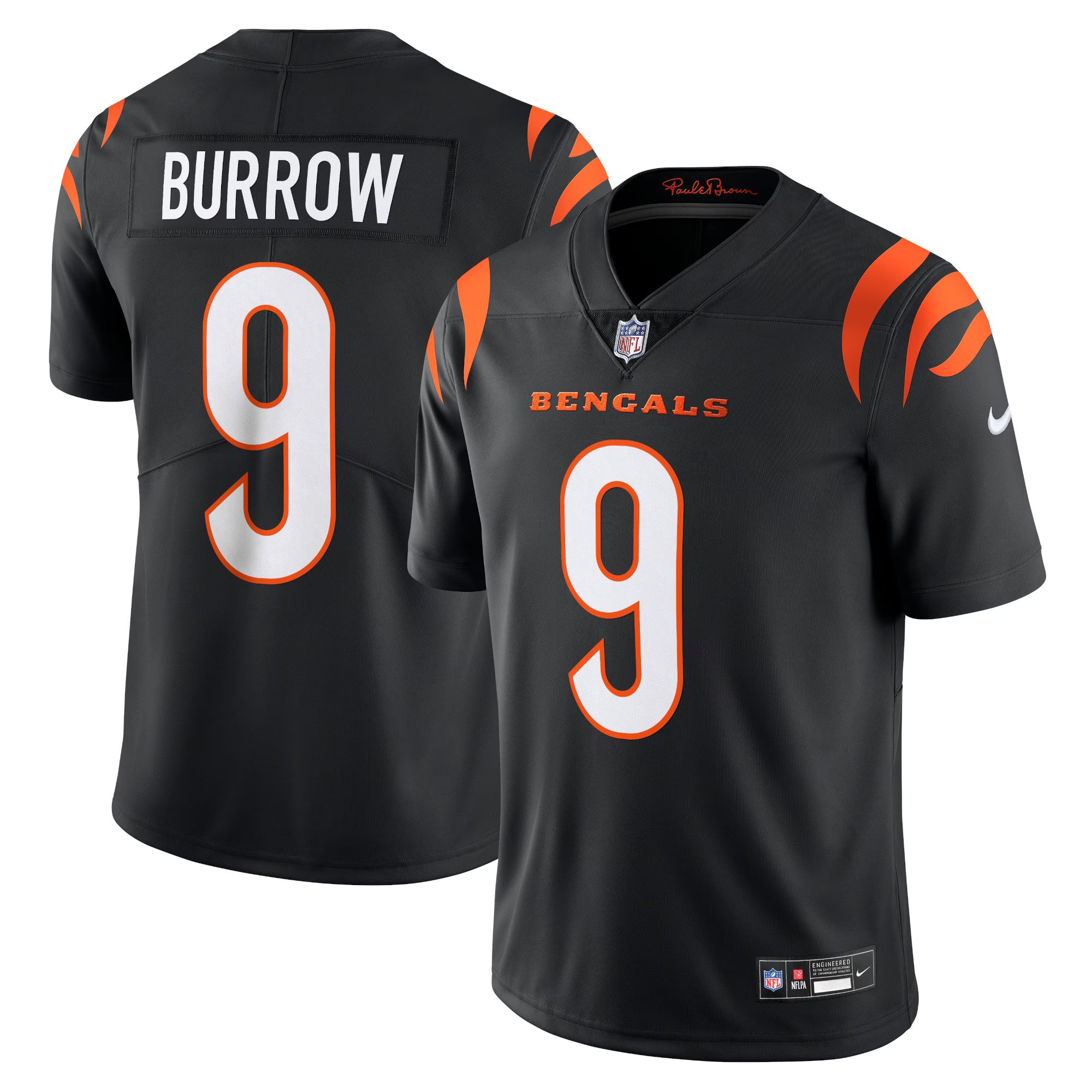 Men's Cincinnati Bengals Joe Burrow Nike Black  Vapor Untouchable Limited Jersey | NFL Shop