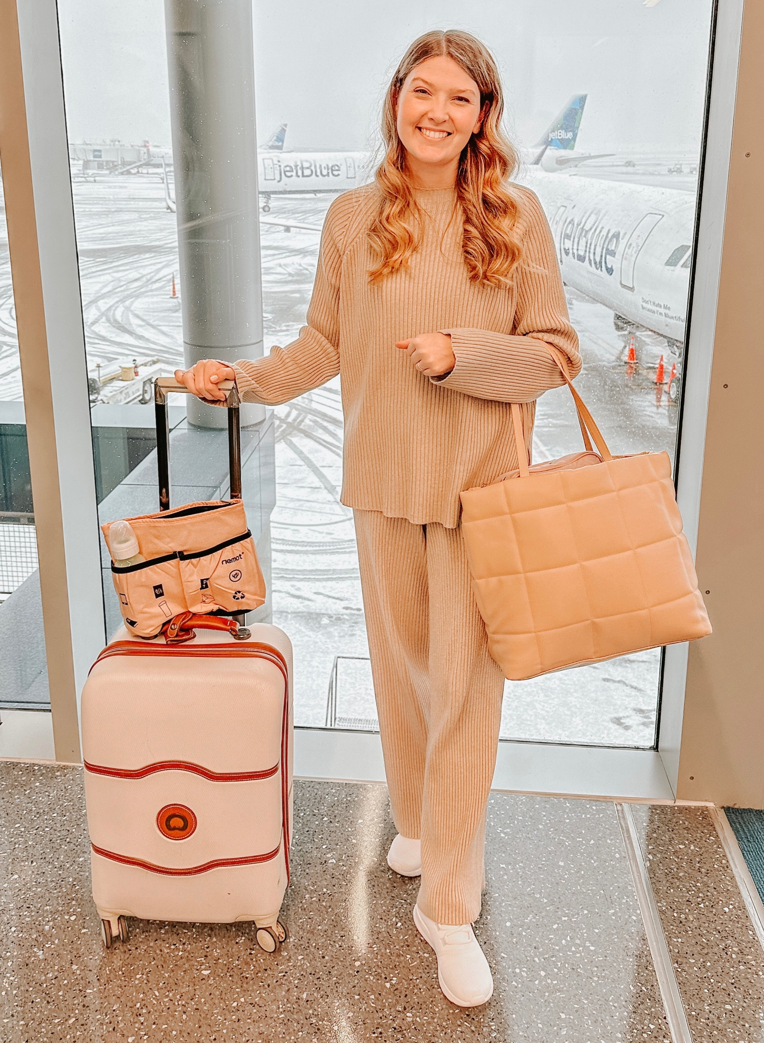What I wore for our travel day down to Orlando. I was super comfortable, organized, and felt cute the entire trip!
I am wearing a 7 in my sneakers which run big and I am wearing a size small-medium and I would say it runs big so you can size down.

#LTKSeasonal #LTKtravel #LTKunder100