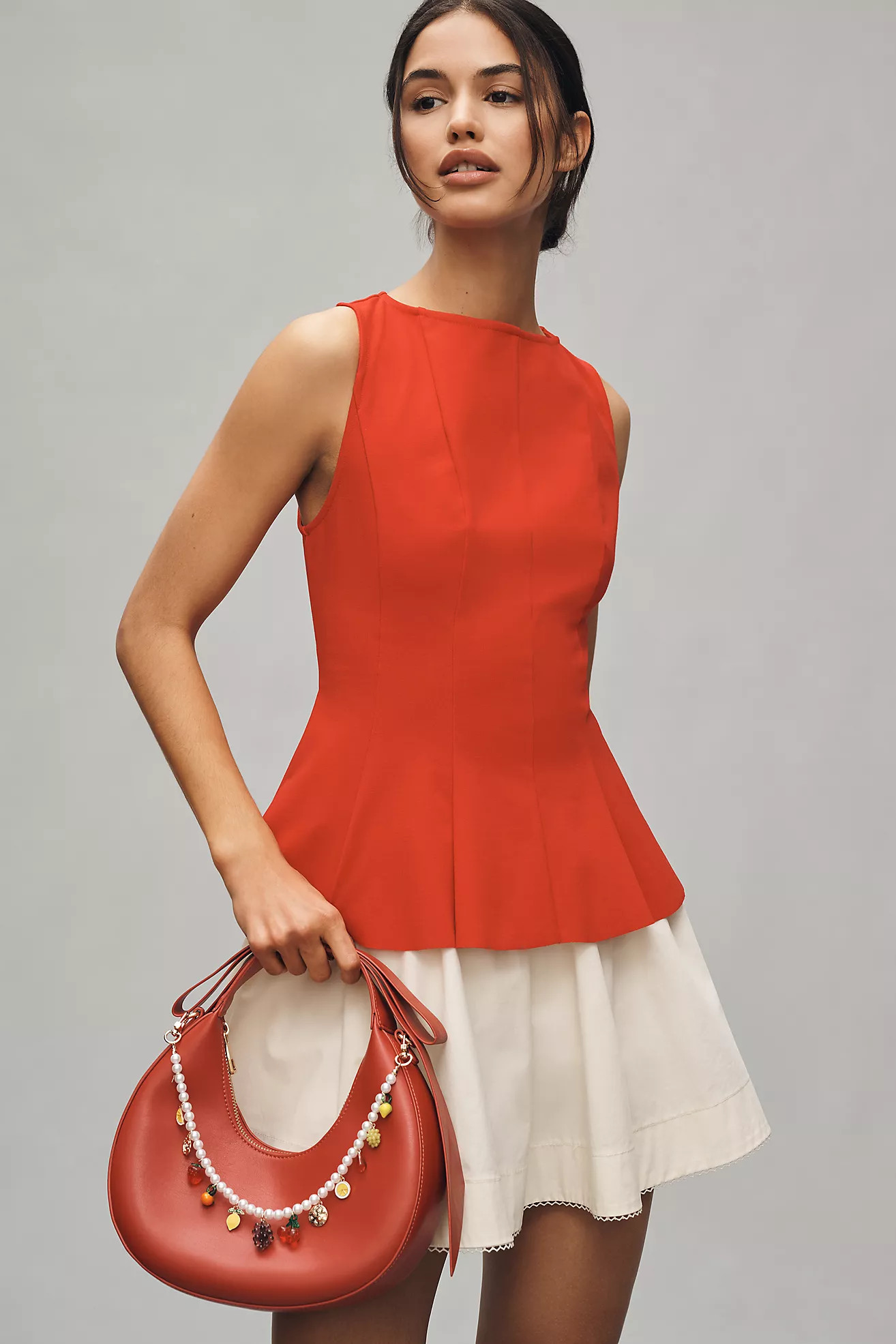 Dolan Left Coast Sleeveless Seamed Peplum Top | Anthropologie (US)