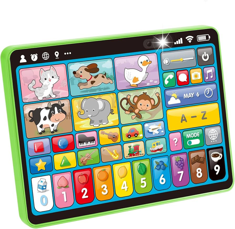 hahaland 5-Language Learning Tablet for Toddlers 1-3 \u2013 New Version Educational Toy with Soun... | Amazon (US)