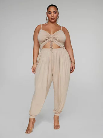 Ava Cutout Harem Jumpsuit - Fashion To Figure | Fashion To Figure