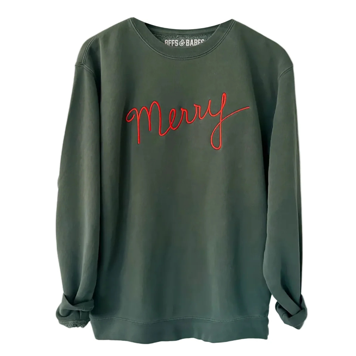 ULTRA MERRY ♡ embroidered merry sweatshirt | BFFS & BABES