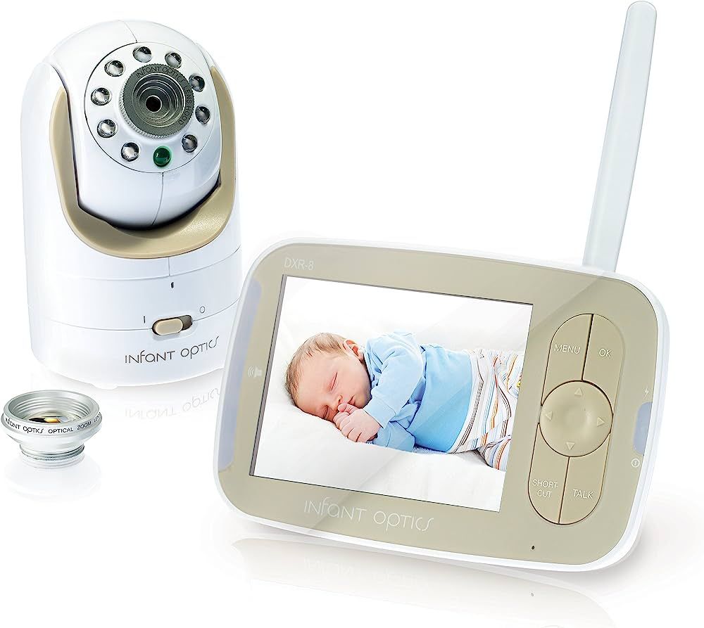 Infant Optics DXR-8 480p Video Baby Monitor, Non-WiFi Hack-Proof FHSS Connection, Interchangeable... | Amazon (US)
