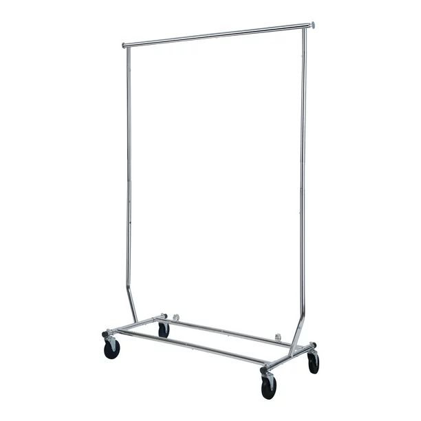 Better Homes & Gardens Folding Adjustable Garment Rack, Chrome color | Walmart (US)