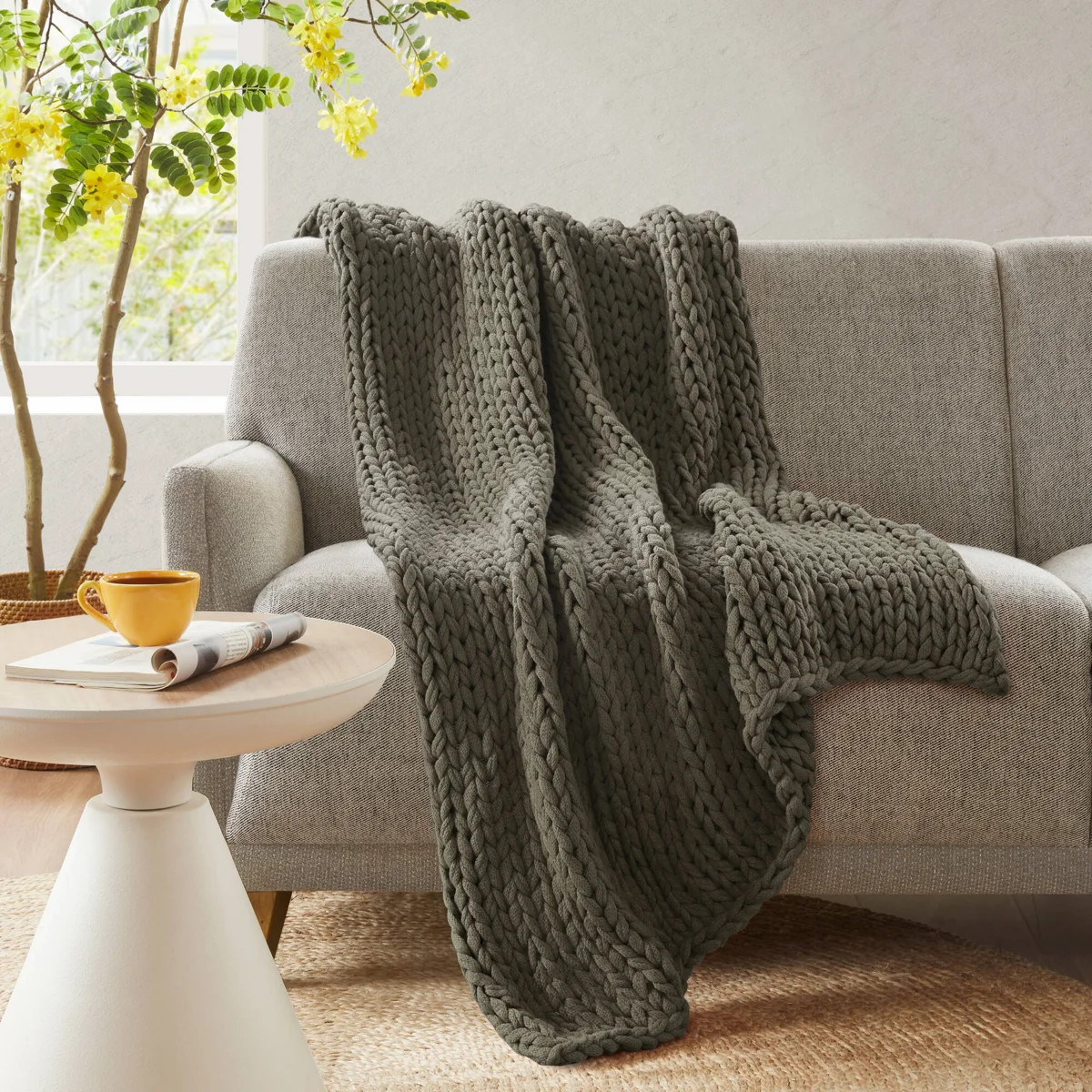 Hand Made Chunky Double Knit Throw Blanket | Wayfair North America