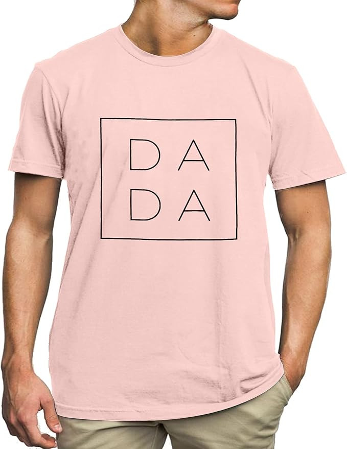 Dad Shirts for Men Funny DADA Letter Print Graphic Tshirts Father Daddy Papa Gifts Tee Tops | Amazon (US)