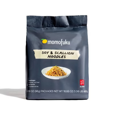 Momofuku x A-Sha Soy & Scallion Noodles - 5ct/16.93oz | Target