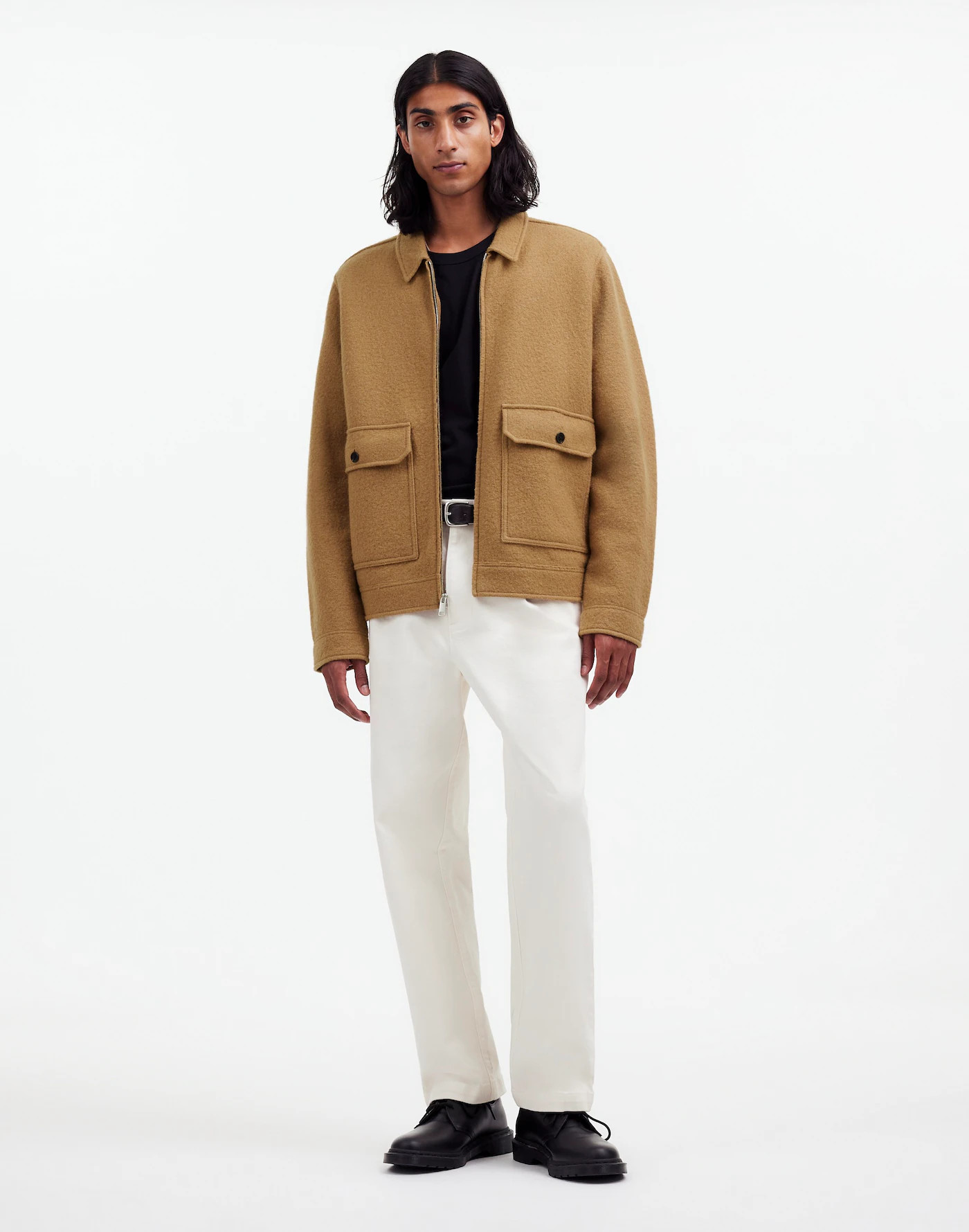 Boiled Wool Zip-Front Jacket | Madewell