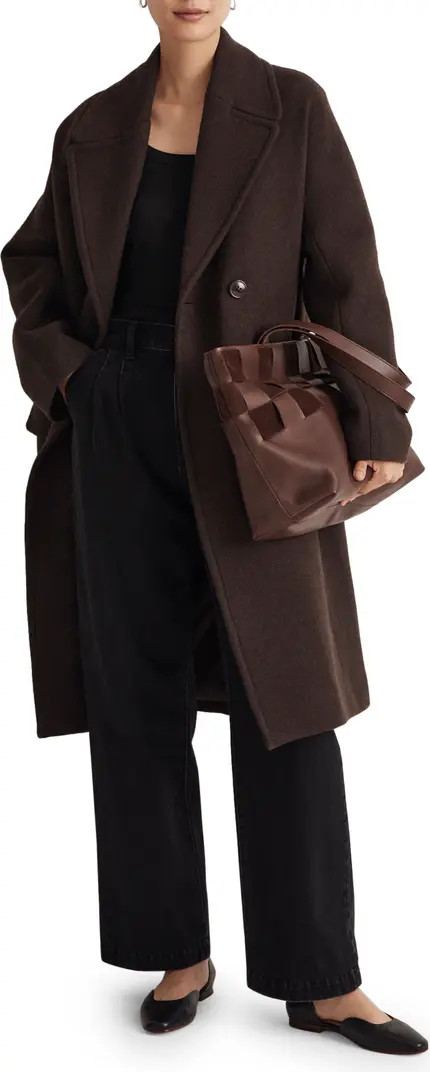 Madewell Long Wool Blend Topcoat | Nordstrom | Nordstrom