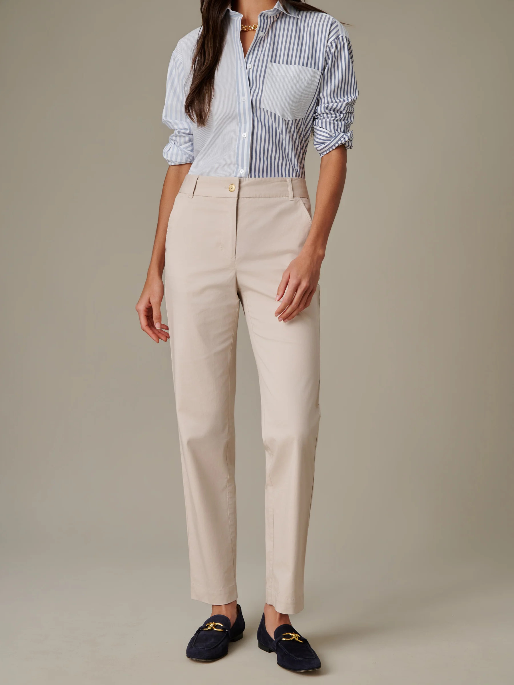 Stone Solid Avery Cotton Chino Pants | Women's Pants | J.McLaughlin | J.McLaughlin