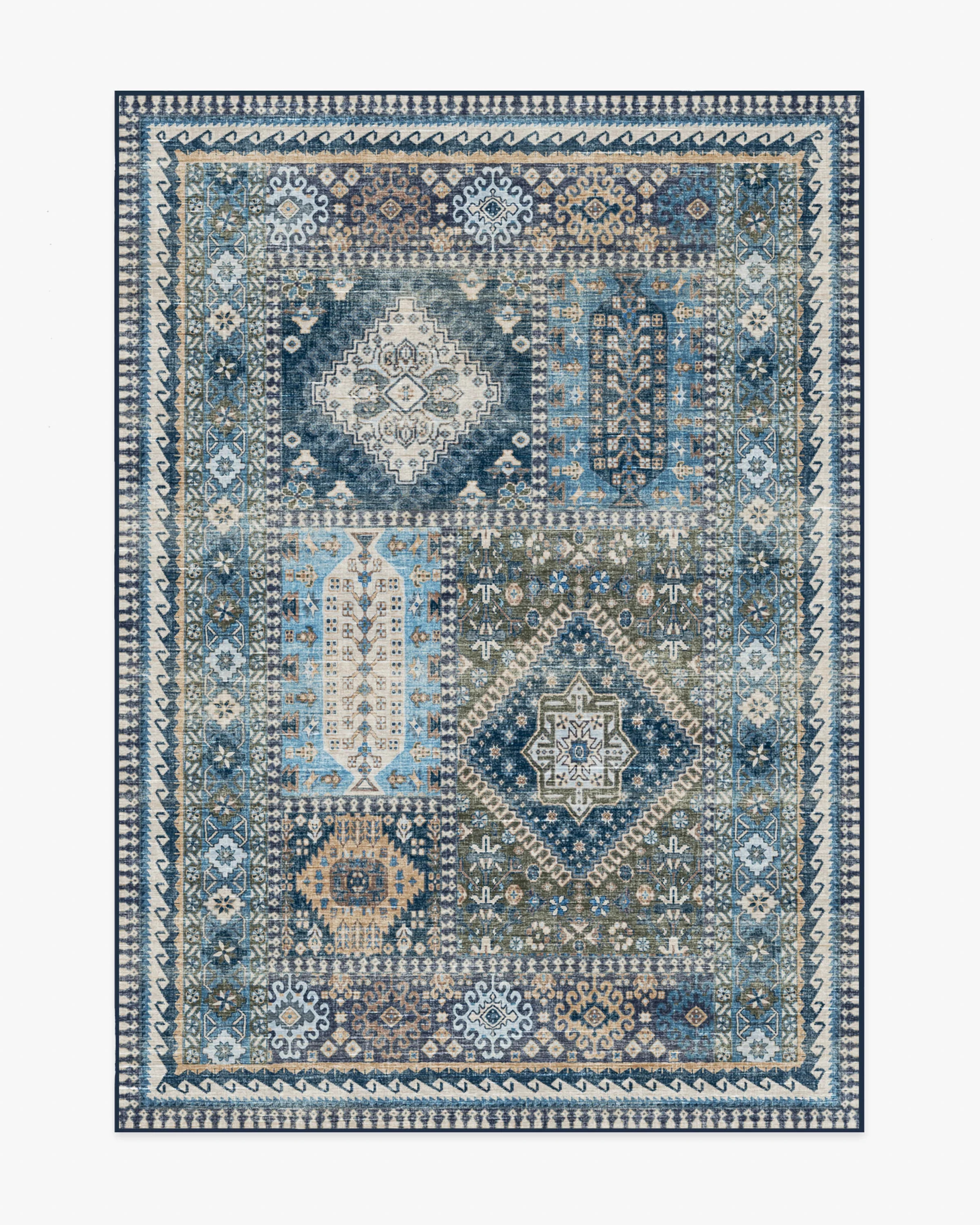 Rumi Blue Rug | Ruggable US | Ruggable