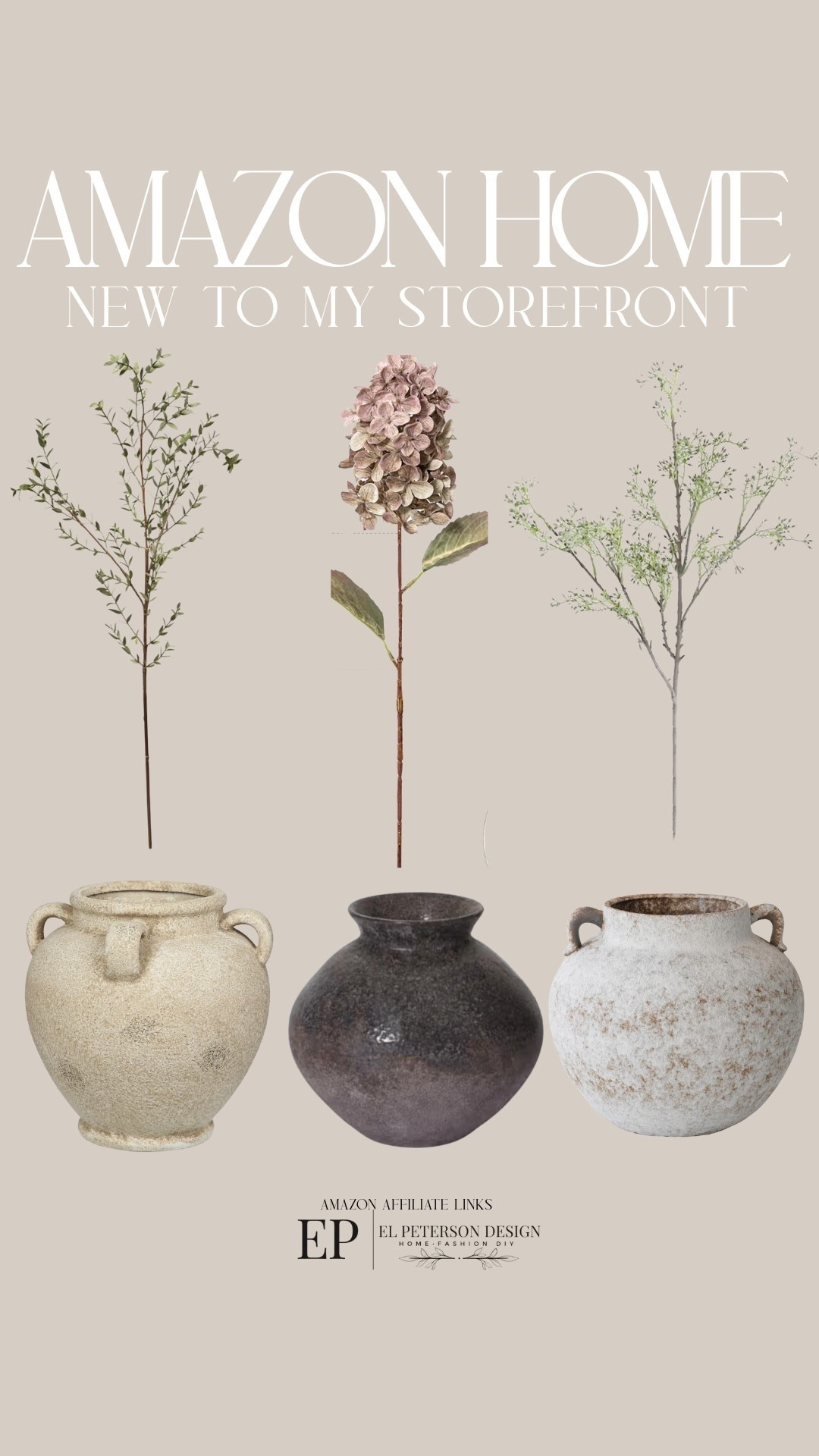 Amazon
New to my Storefront
Vases
Stems 

#LTKFindsUnder100 #LTKFindsUnder50 #LTKHome