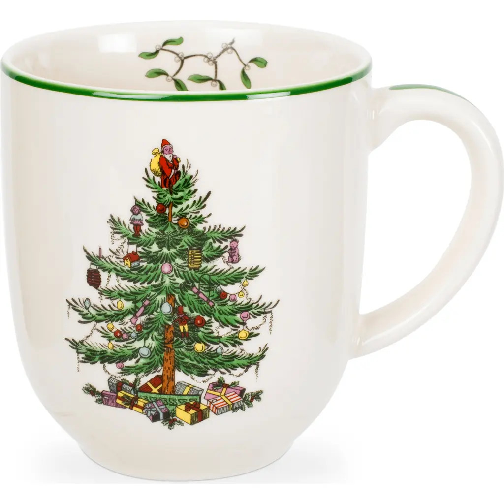 Spode Christmas Tree Coffee Mug in Green at Nordstrom | Nordstrom