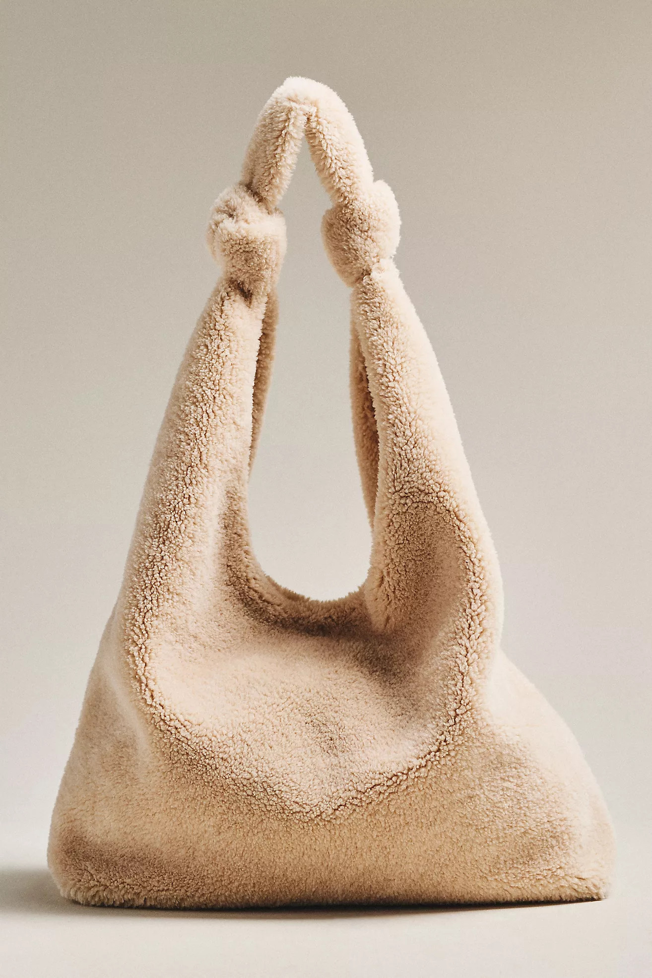The Love Knot Slouchy Bag: Sherpa Fleece Edition | Anthropologie (US)