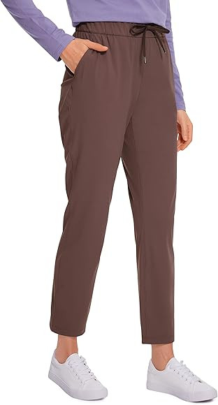 CRZ YOGA Womens 4-Way Stretch Ankle Golf Pants - 7/8 Dress Work Pants Pockets Athletic Yoga Trave... | Amazon (US)