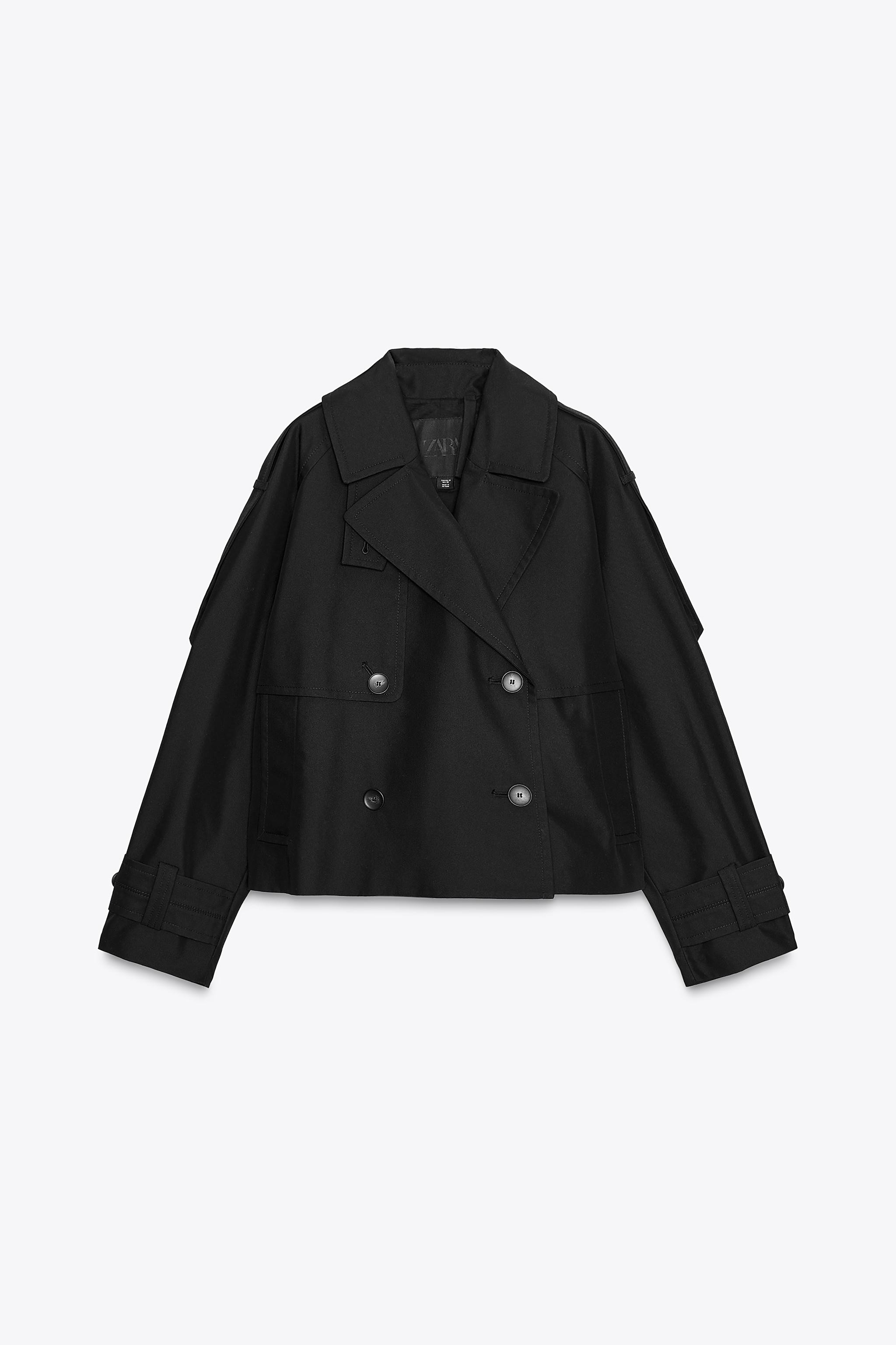 ZW COLLECTION WATER-REPELLENT SHORT TRENCH COAT | Zara UK