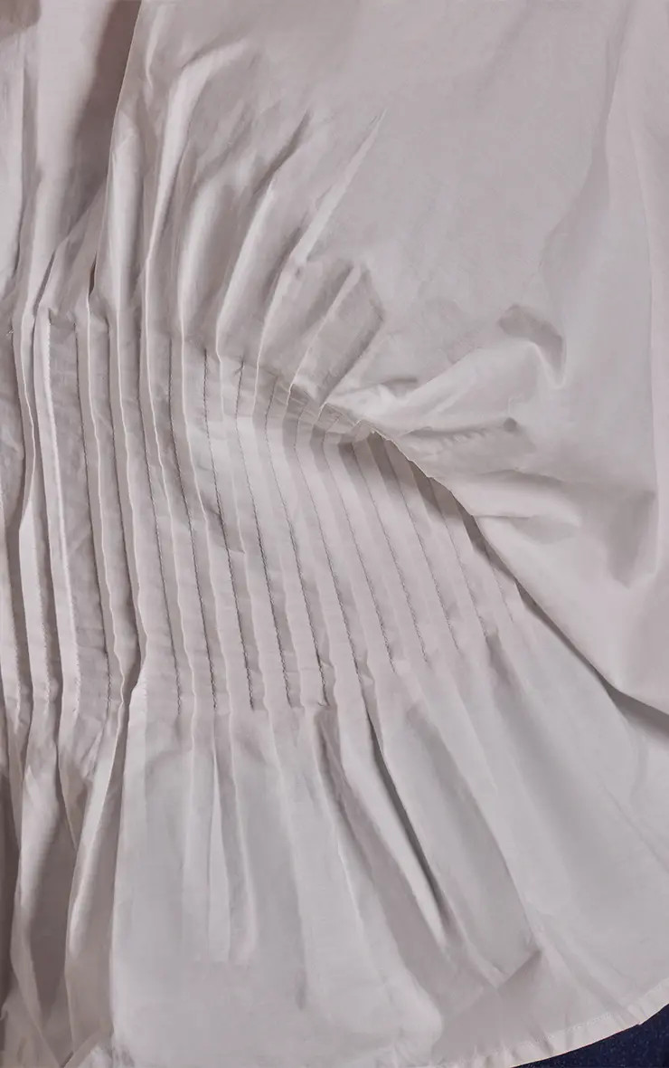 Plus  Pleated Cinched Detail Shirt | boohoo (US & Canada)