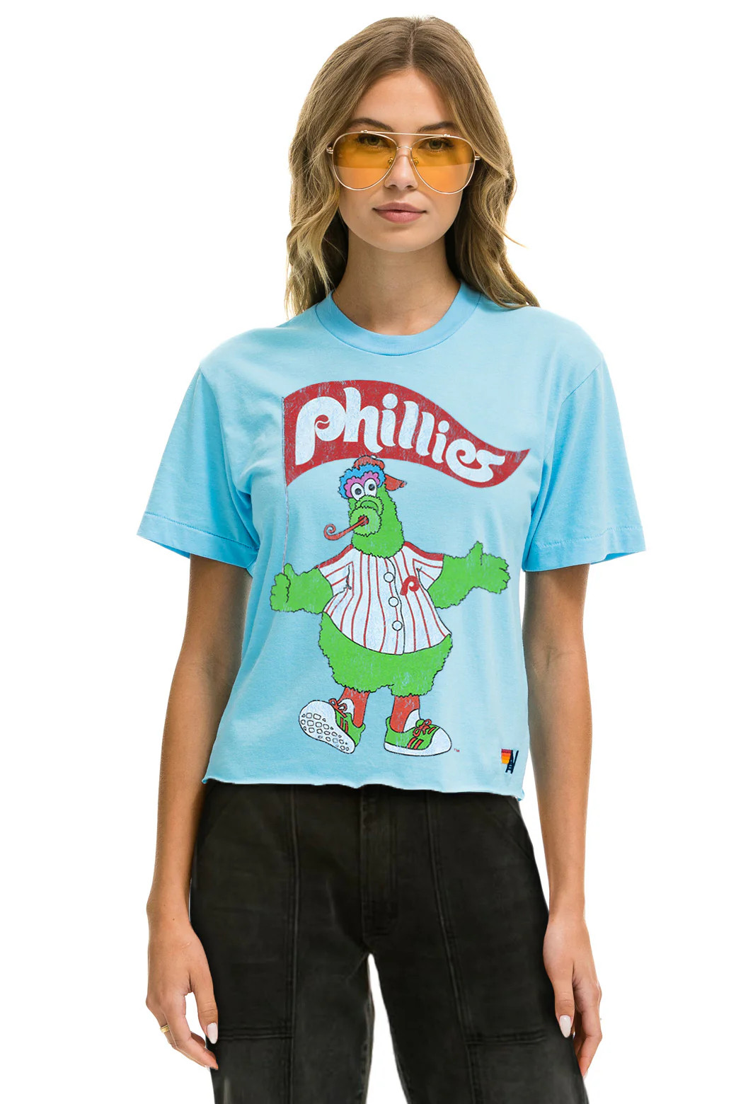 PHILLIES FANATIC BOYFRIEND TEE - SKY | Aviator Nation