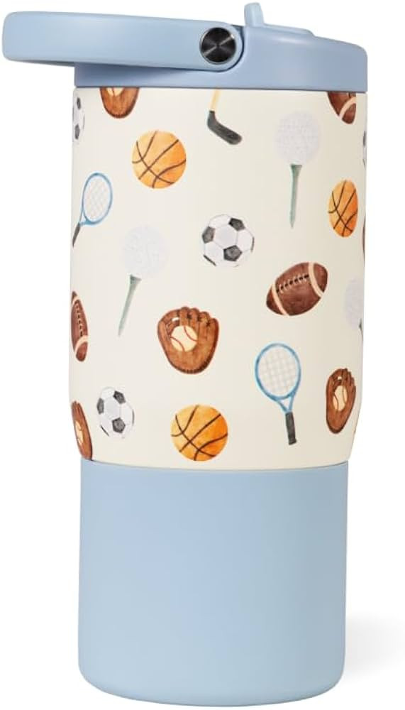 HydroJug Kids 14 oz Sport Water Bottle – Stainless Steel, Insulated, 100% Leakproof, With Carry... | Amazon (US)
