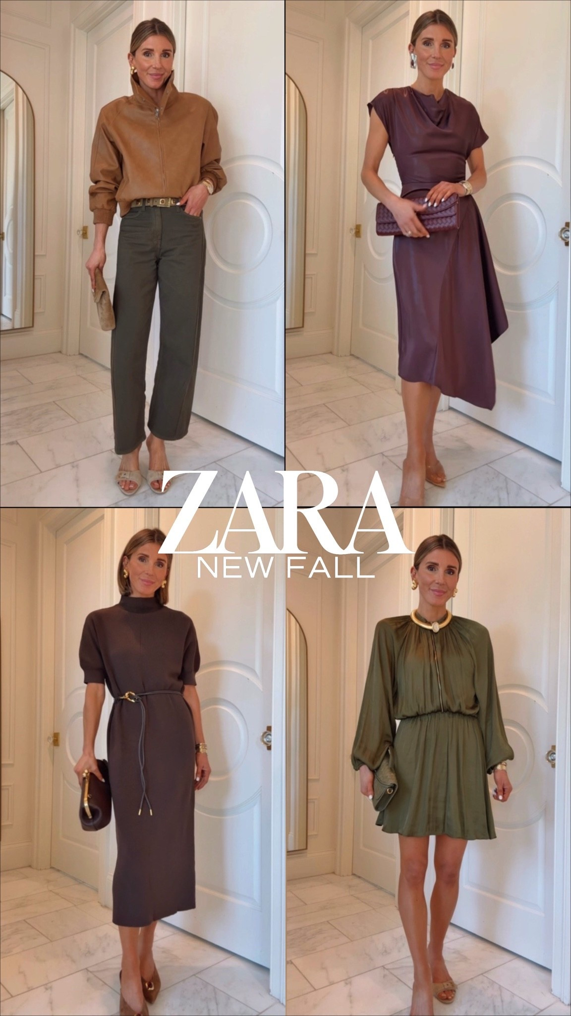 New fall arrivals at Zara. I'm wearing size small in dresses and size 2 in bottoms