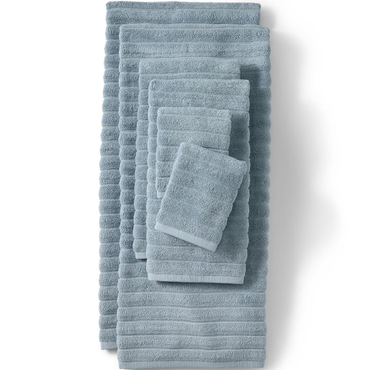 Lands' End Organic Cotton Rib Bath Towel | Target