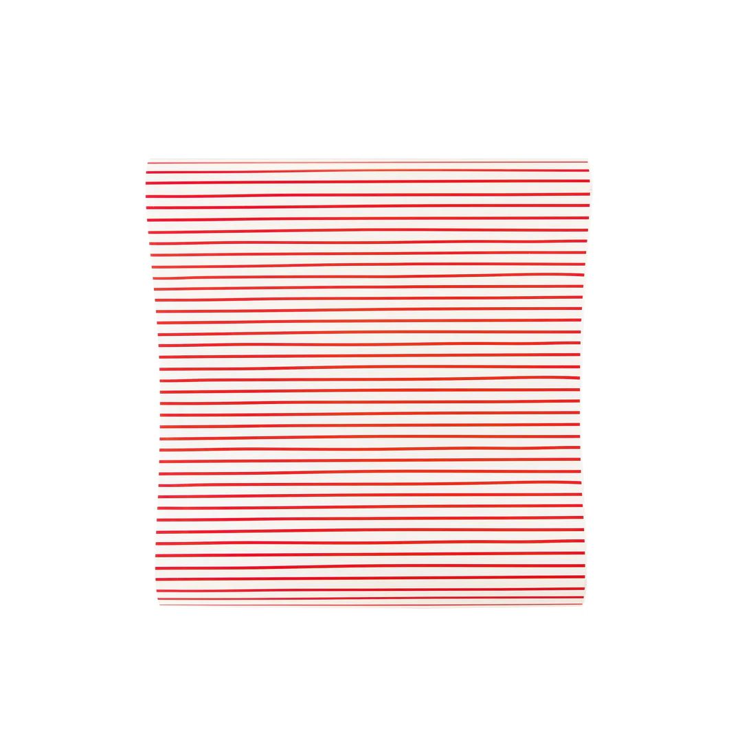 Christmas Baubles Red Pinstripe Paper Table Runner | My Mind's Eye