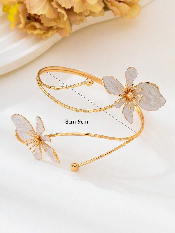1pc Women Leaf Multi-Color Arm Band, Elegant For Parties, Weddings, Vacations, Back To School, New Year, Gift For Friends And Family | SHEIN