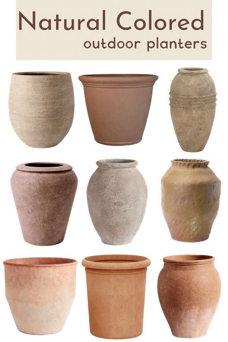 I’m on the hunt for the perfect natural colored, large outdoor planter. Here are some I love at a variety of price points! #planters #largeplanters #outdoorplanters

#LTKhome
