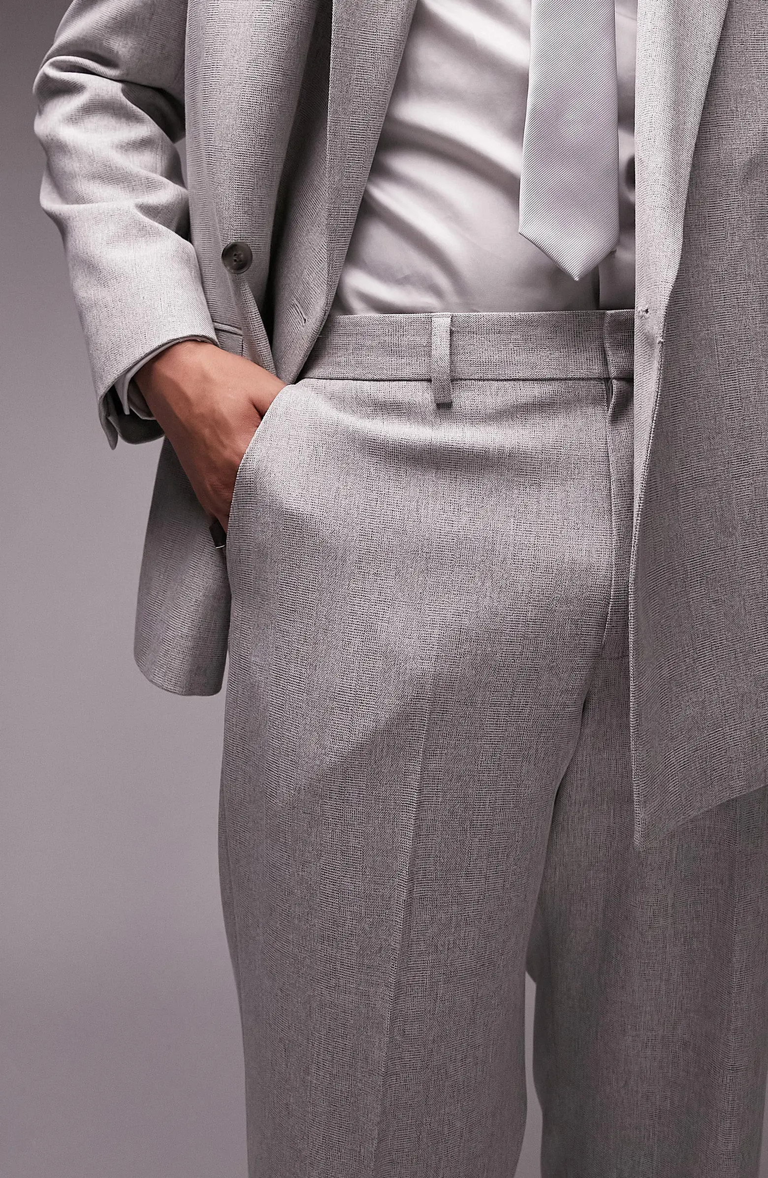 Topman Brushed Wide Leg Suit Trousers | Nordstrom | Nordstrom