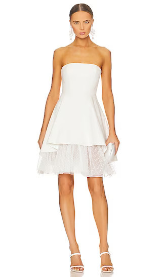 Short Strapless Evening Dress | Off White Dress | White Midi Dress | Little White Dress Bride | Revolve Clothing (Global)
