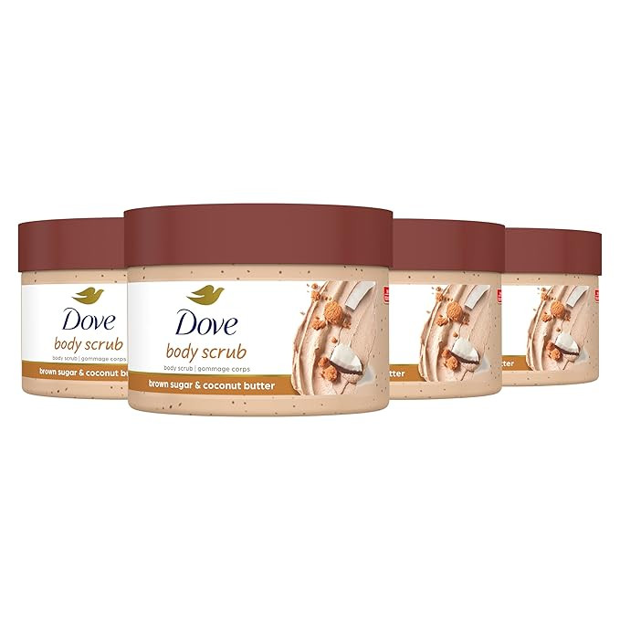 Dove Scrub For Silky Smooth Skin Brown Sugar & Coconut Butter Body Scrub Exfoliates & Restores Sk... | Amazon (US)