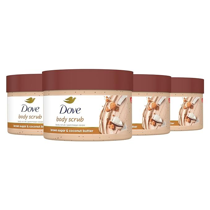 Dove Scrub For Silky Smooth Skin Brown Sugar & Coconut Butter Body Scrub Exfoliates & Restores Sk... | Amazon (US)