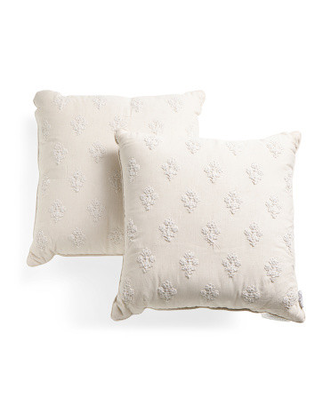 20x20 2pk Embroidered Pillow Set | Marshalls