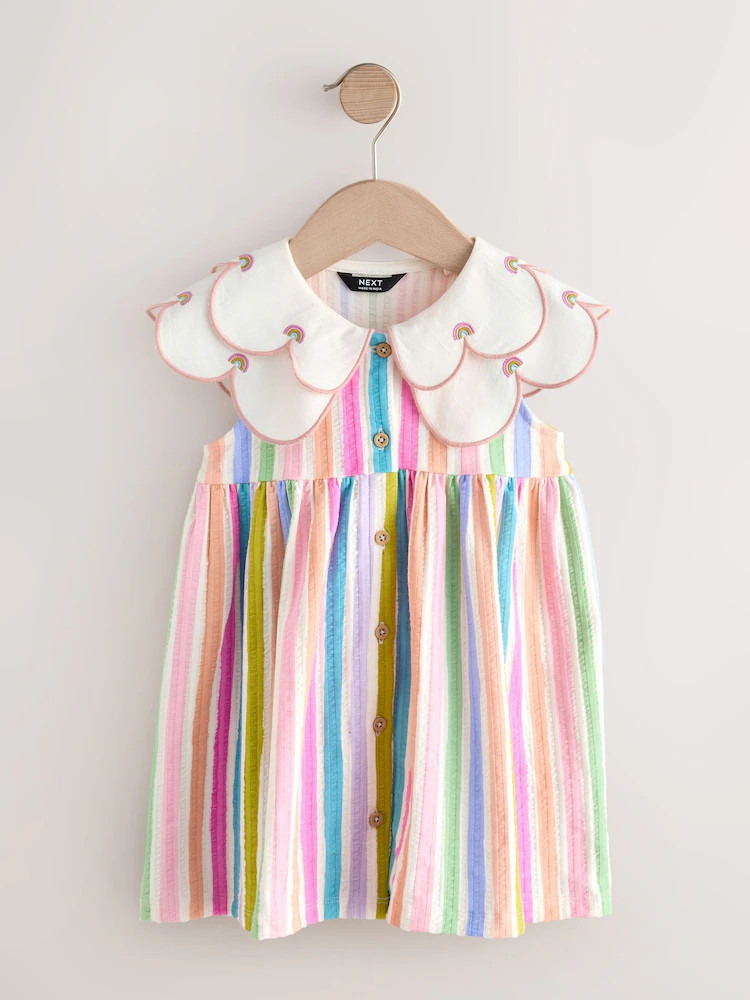 Rainbow Collared Summer Dress (3mths-7yrs) | Next US
