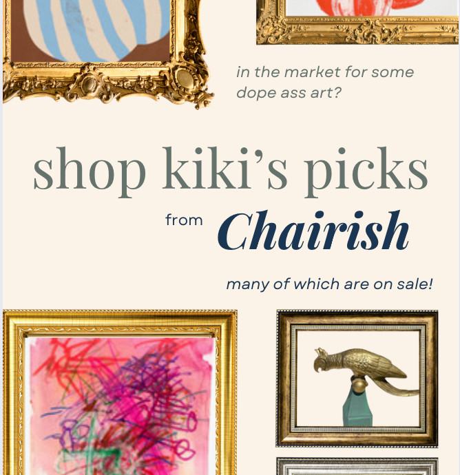 The fastest way to give your home soul? Let's say it together: art! 🎨✨

This week, in celebration of the @chairishco Chairish the Days Sale, we’re launching our new series: #DopeAssArt. As an art curation expert and former gallery owner, Kiki ensures that every space she designs is deeply infused with art—because no home is complete without it. 

 

#LTKHome #LTKSaleAlert