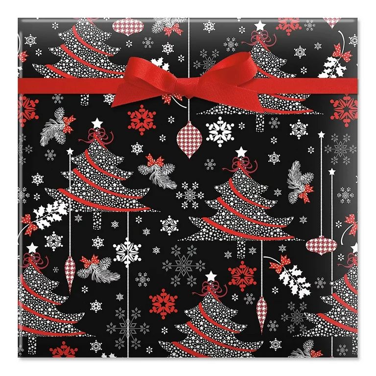Current Multi-color Decked Out Decor Jumbo Rolled Christmas Heavyweight Tear Resistant Gift Wrap ... | Walmart (US)