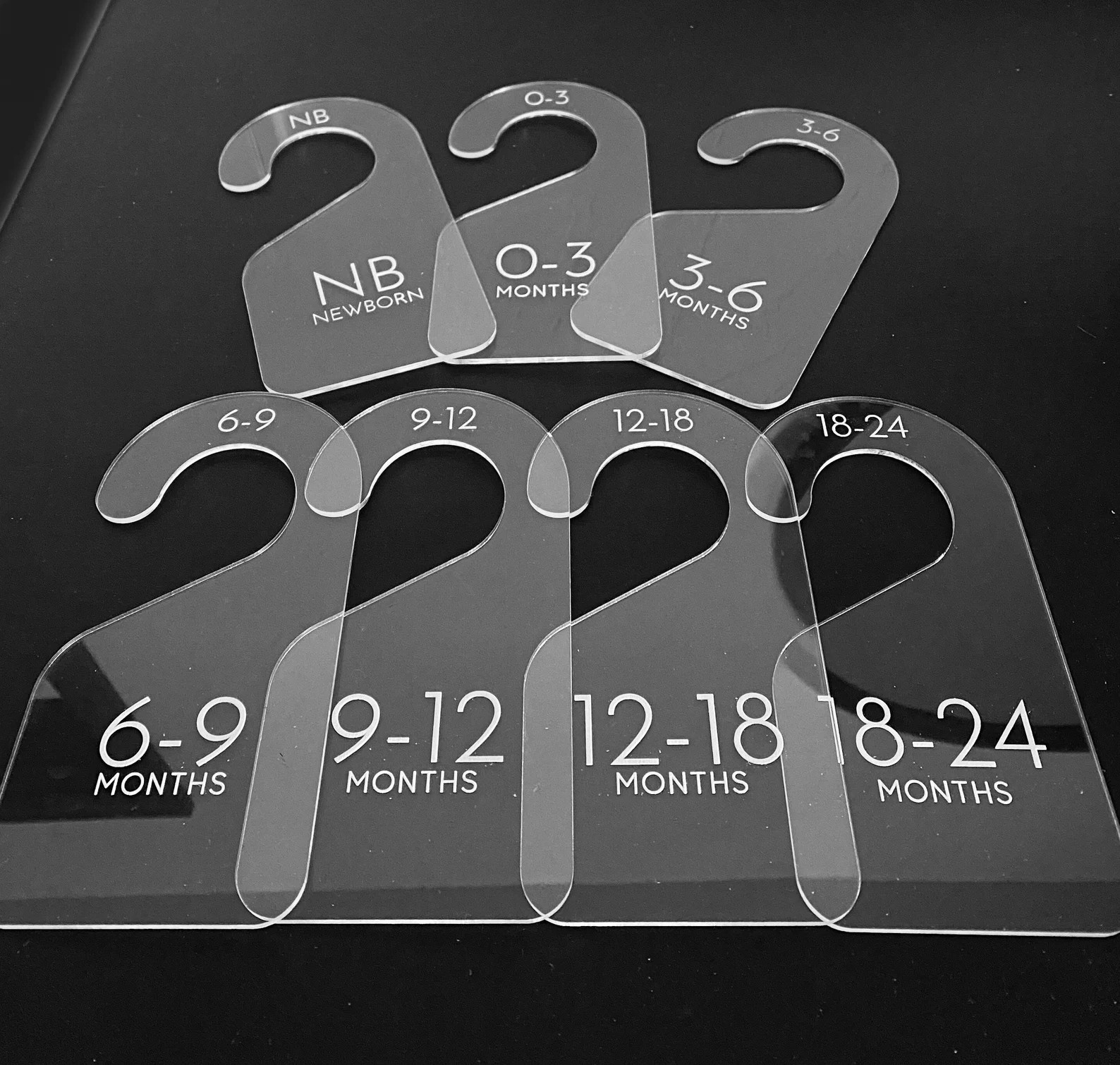 Minimal Modern Acrylic Newborn to 24 Months Baby Clothes - Etsy | Etsy (US)