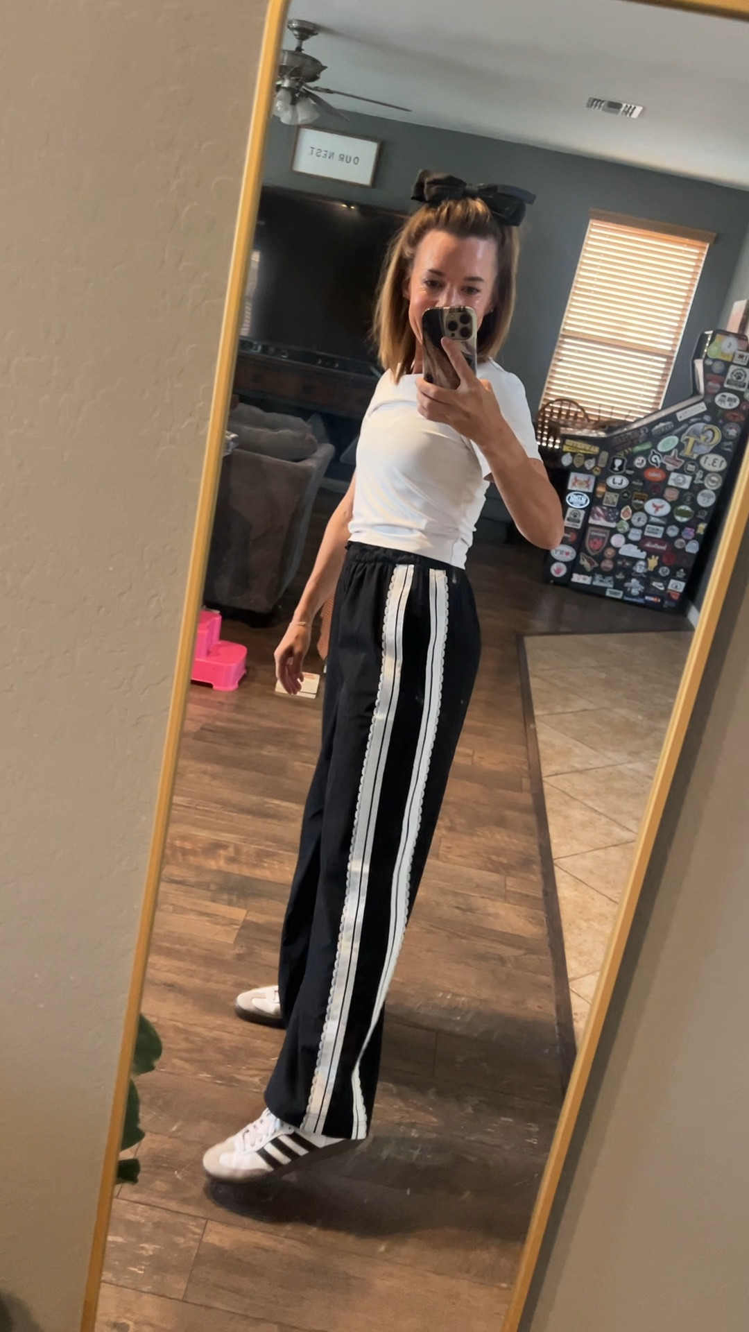 Cutie Amazon track pants with lace detail :) 

#LTKfitnessgoals #LTKmomlife #LTKootd