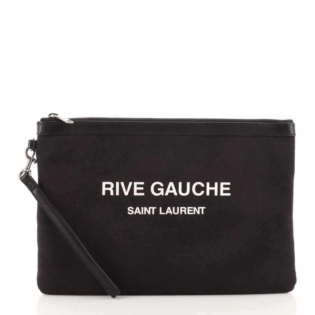 Rive Gauche Pouch Camo Canvas Medium | Rebag