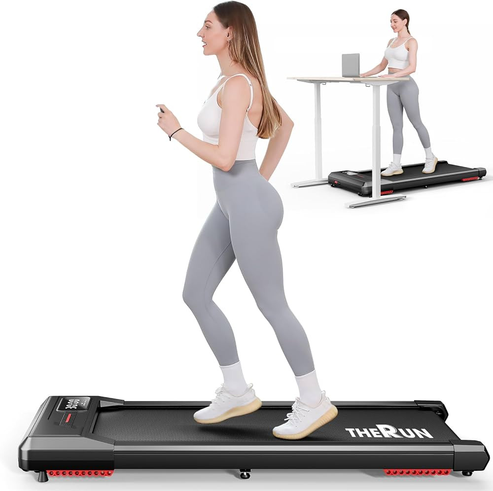 THERUN Walking Pad, 2.5 HP Under Desk Treadmill with Remote Control for Walking and Jogging, 265l... | Amazon (US)