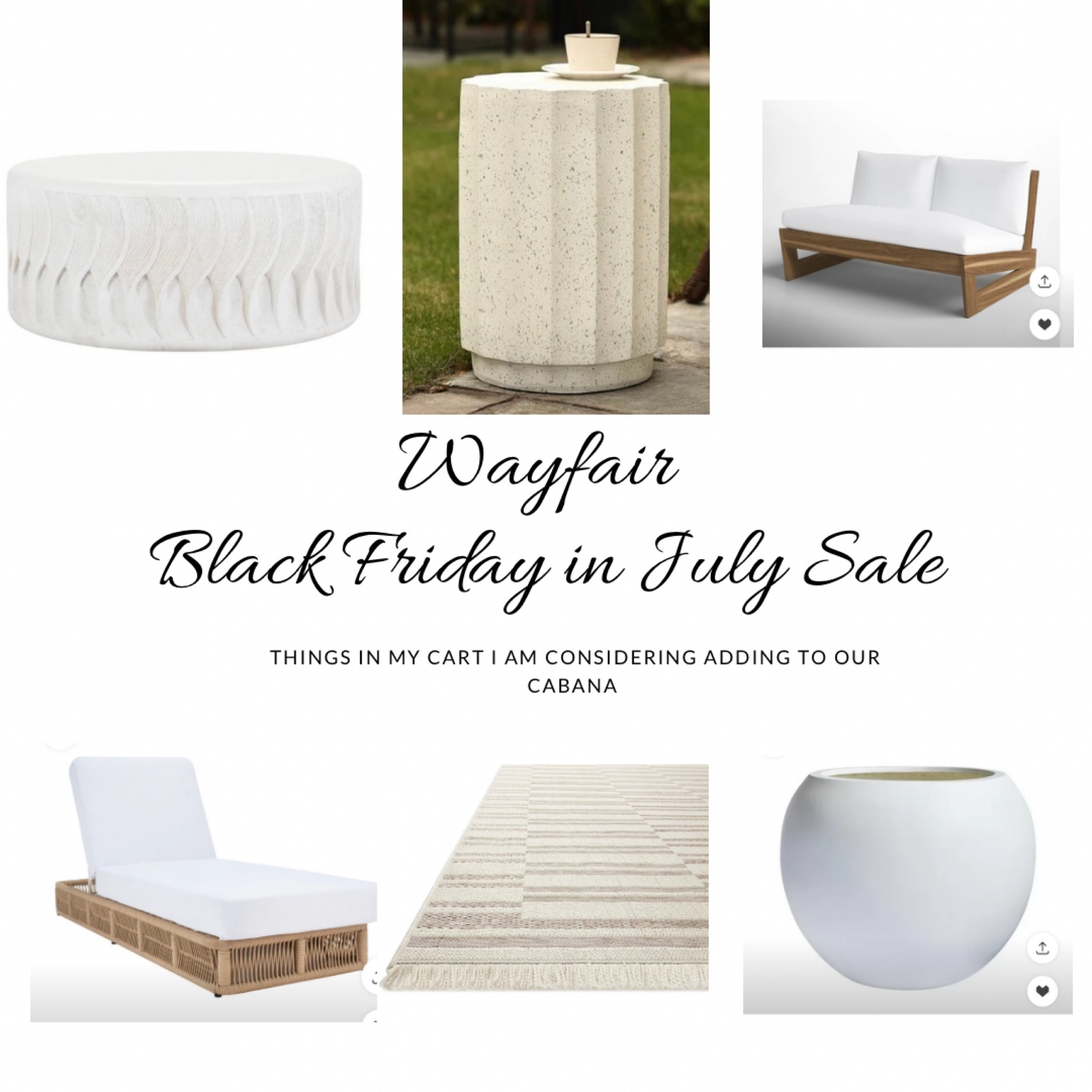 It’s Wayfair Black Friday in July and I’m finally getting the chance to style and outfit our new backyard! I started with this gorgeous striped rug that I can not get enough of! I think it was made for this space. With up to 80% off @wayfair and free shipping I am ready to fill my cart and finish up our long awaited new spaces. Sale starts today 7/26 and goes until 7/29! 

#wayfairpartner #wayfair #ad

#LTKSaleAlert #LTKHome #LTKStyleTip