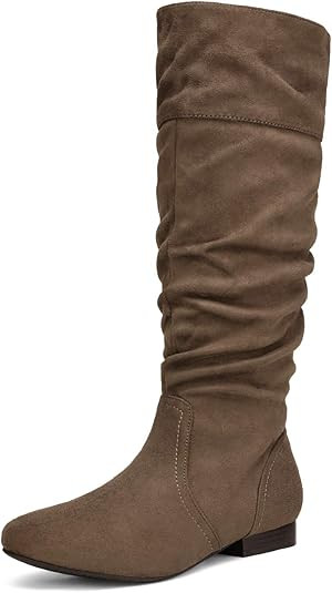 DREAM PAIRS Women's Knee High Pull On Fall Weather Winter Boots | Amazon (US)