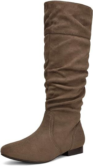 DREAM PAIRS Women's Knee High Pull On Fall Weather Winter Boots | Amazon (US)