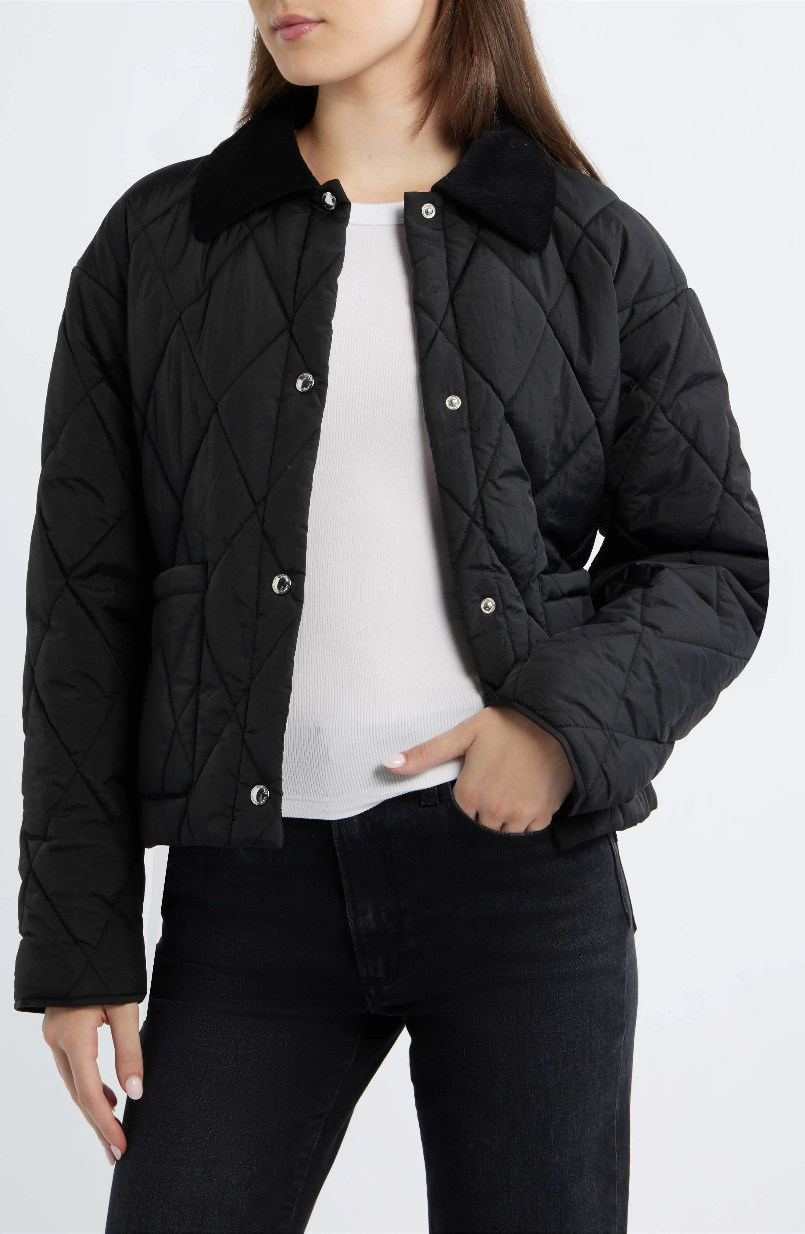 Quilted Crop Jacket (Women) | Nordstrom | Nordstrom