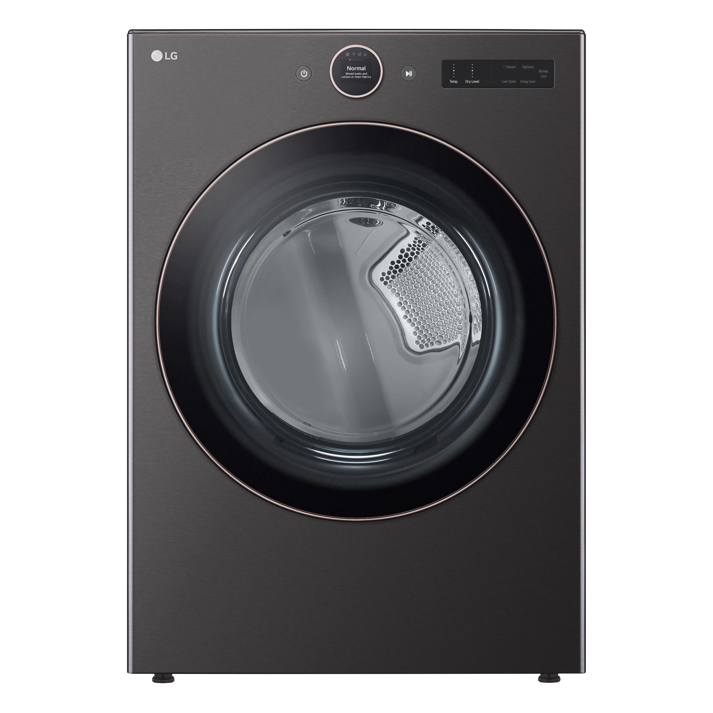 LG 7.4-cu ft Stackable Vented Gas Dryer with Steam Cycle ( Black ) | DLGX6501B | Lowe's