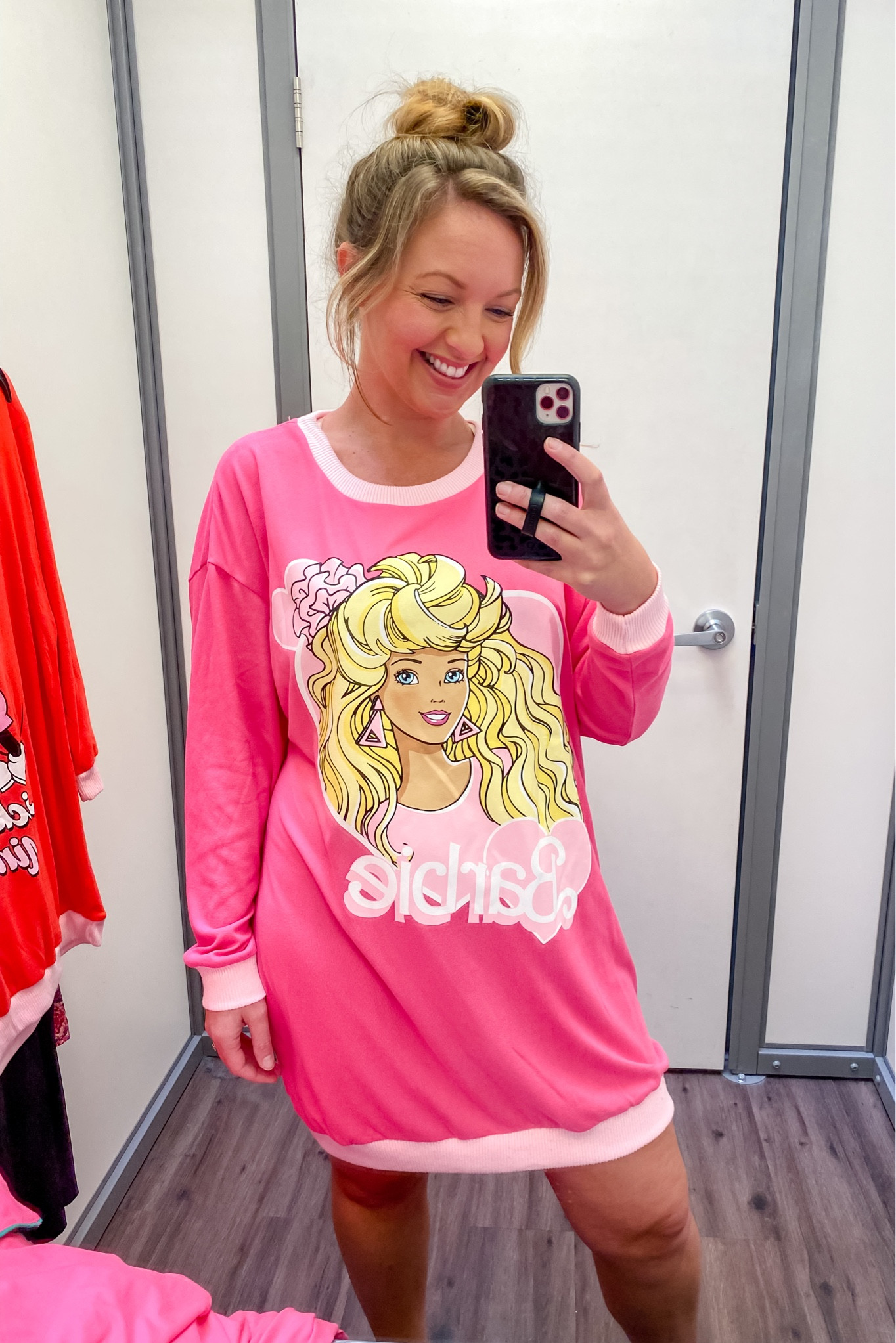 Isn’t this the cutest sleep shirt ever?!? This retro Barbie Pajama dress is so nostalgic and brings me right back to the 90’s and my childhood!! So soft and cozy! I sized up to a size large but medium fit too!

Walmart pajamas Walmart sleepwear pjs pajama dress sleep dress sleep shirt Barbie shirt Barbie sleep dress cute pajamas pink pajamas 90s fashion Walmart find Walmart fashion 

#LTKfindsunder50 #LTKmidsize