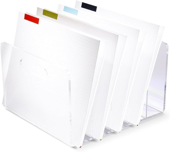 russell+hazel Acrylic Collator, Clear Acrylic, 10" x11.5" x6.5", 5 Slots, (30790) | Amazon (US)