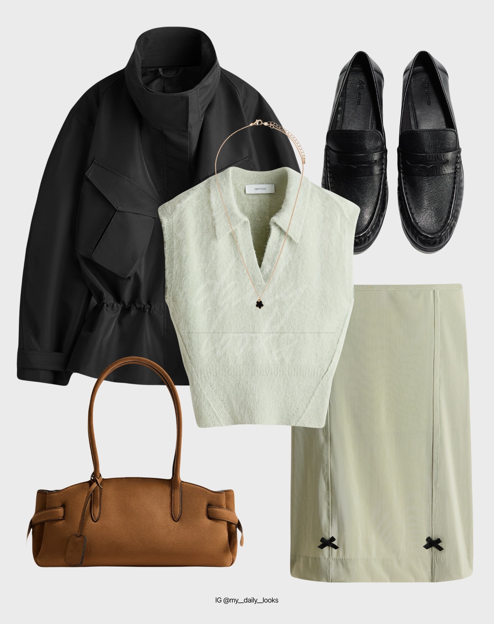 H&M Studio Collection 🖤 

Tags: spring outfits, parks, spring jacket, 2026 trends, knit top, H&M new-in, capsule wardrobe, high street, loafers, pencil skirt. 

#LTKstyletiptrends

#LTKspring #LTKootd #LTKspringtrends